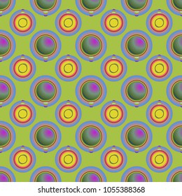 Cup of coffee or tea on background seamless pattern.