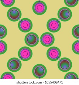 Cup of coffee or tea on background seamless pattern.