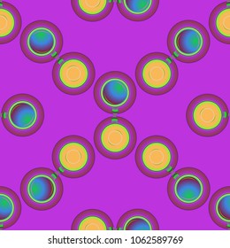 Cup of coffee or tea on background seamless pattern.