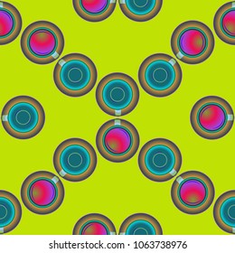 Cup of coffee or tea on background seamless pattern.
