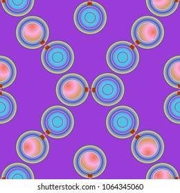 Cup of coffee or tea on background seamless pattern.