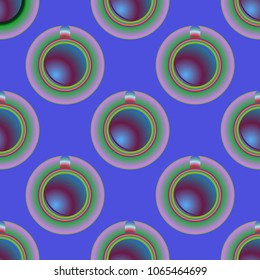 Cup of coffee or tea on background seamless pattern.