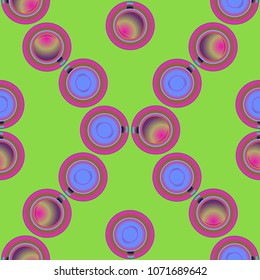 Cup of coffee or tea on background seamless pattern.