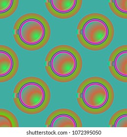Cup of coffee or tea on background seamless pattern.