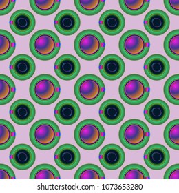 Cup of coffee or tea on background seamless pattern.