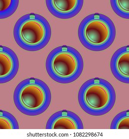 Cup of coffee or tea on background seamless pattern.