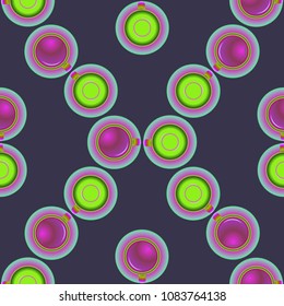 Cup of coffee or tea on background seamless pattern.