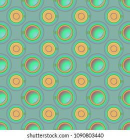 Cup of coffee or tea on background seamless pattern.