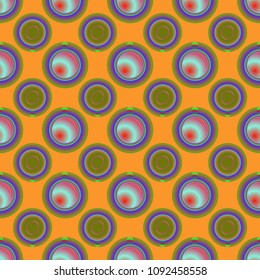 Cup of coffee or tea on background seamless pattern.