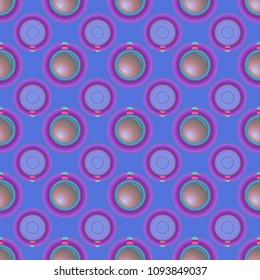 Cup of coffee or tea on background seamless pattern.