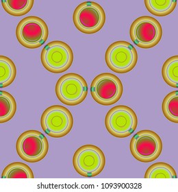 Cup of coffee or tea on background seamless pattern.