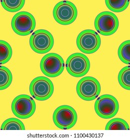 Cup of coffee or tea on background seamless pattern.