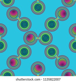 Cup of coffee or tea on background seamless pattern.