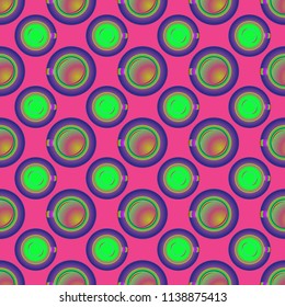 Cup of coffee or tea on background seamless pattern.