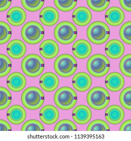 Cup of coffee or tea on background seamless pattern.