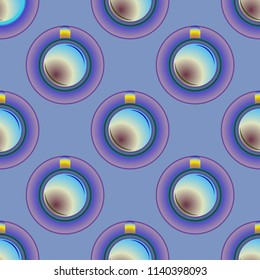 Cup of coffee or tea on background seamless pattern.