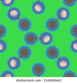 Cup of coffee or tea on background seamless pattern.