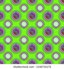 Cup of coffee or tea on background seamless pattern.