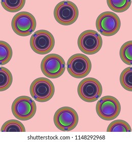 Cup of coffee or tea on background seamless pattern.