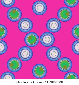 Cup of coffee or tea on background seamless pattern.