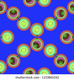 Cup of coffee or tea on background seamless pattern.