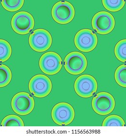 Cup of coffee or tea on background seamless pattern.