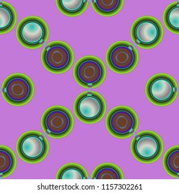 Cup of coffee or tea on background seamless pattern.