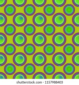 Cup of coffee or tea on background seamless pattern.