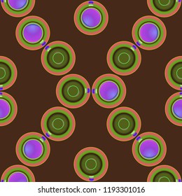 Cup of coffee or tea on background seamless pattern.