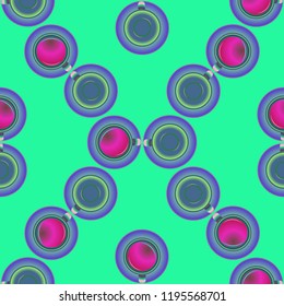 Cup of coffee or tea on background seamless pattern.