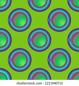 Cup of coffee or tea on background seamless pattern.