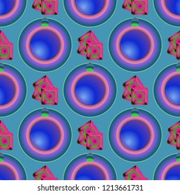 Cup of coffee or tea on background seamless pattern.