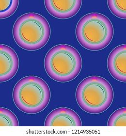 Cup of coffee or tea on background seamless pattern.