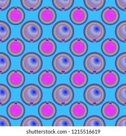Cup of coffee or tea on background seamless pattern.