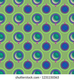 Cup of coffee or tea on background seamless pattern.