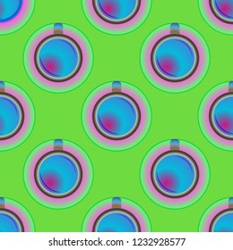 Cup of coffee or tea on background seamless pattern.
