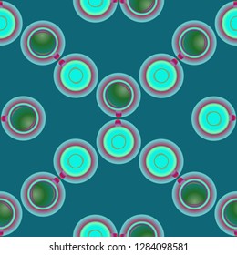 Cup of coffee or tea on background seamless pattern.
