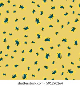 Cup of coffee or tea on background seamless pattern.