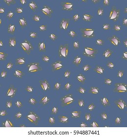 Cup of coffee or tea on background seamless pattern.