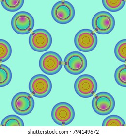 Cup of coffee or tea on background seamless pattern.