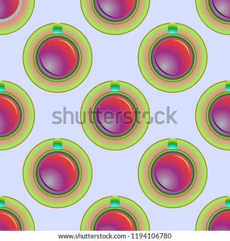 Cup of coffee or tea on background seamless pattern.