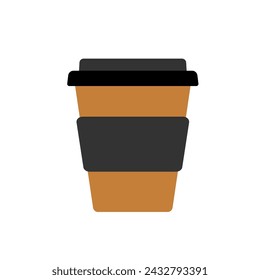 Tasse für Kaffee Tee auf weißem Hintergrund