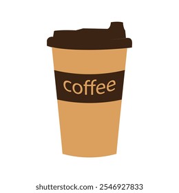 Cup for coffee, tea on a white background