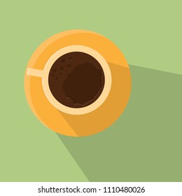 Cup of coffee tea vector illustration