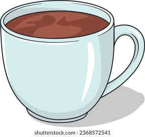 cup of coffee or tea without background