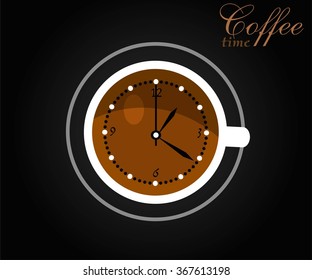 Cup of coffee. Coffee time.