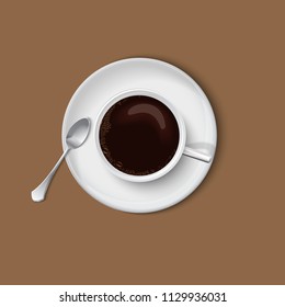 Cup of Coffee Top View