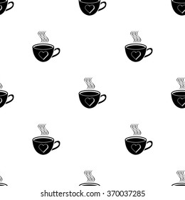 Cup of coffee  - Valentine's Day vector icon