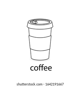 cup of coffee vectjr icon eps10