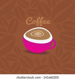 a cup of coffee vector